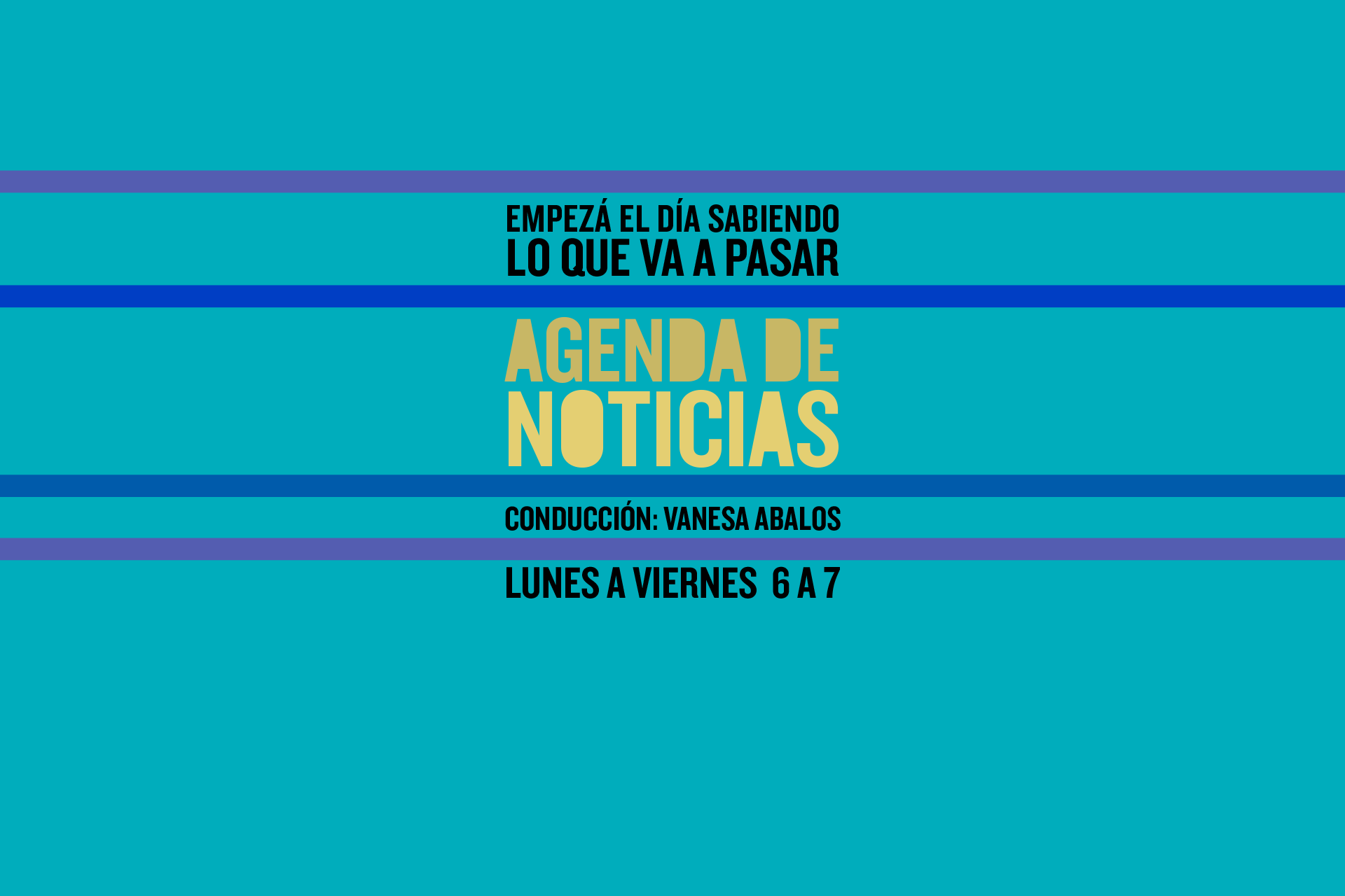 AGENDA DE NOTICIAS