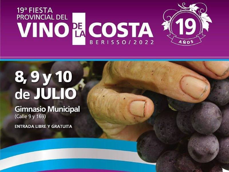 BERISSO CELEBRARÁ LA FIESTA DEL VINO DE LA COSTA