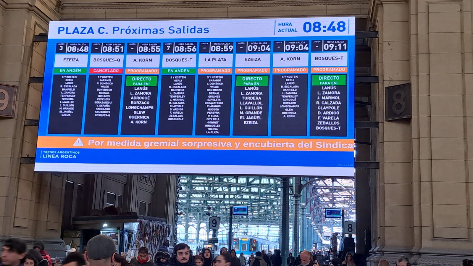 LOS TRENES FUNCIONAN A 30 KM POR HORA