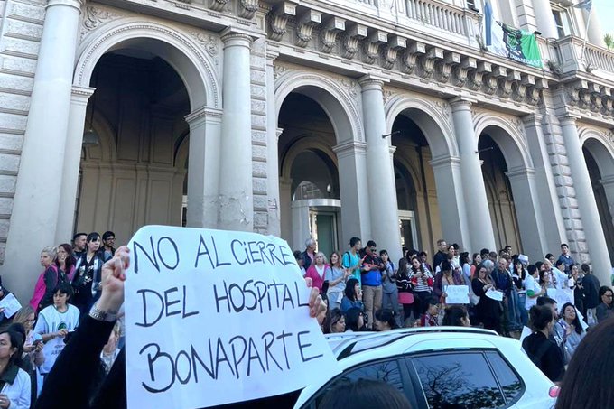 EL GOBIERNO INTERVINO EL HOSPITAL BONAPARTE