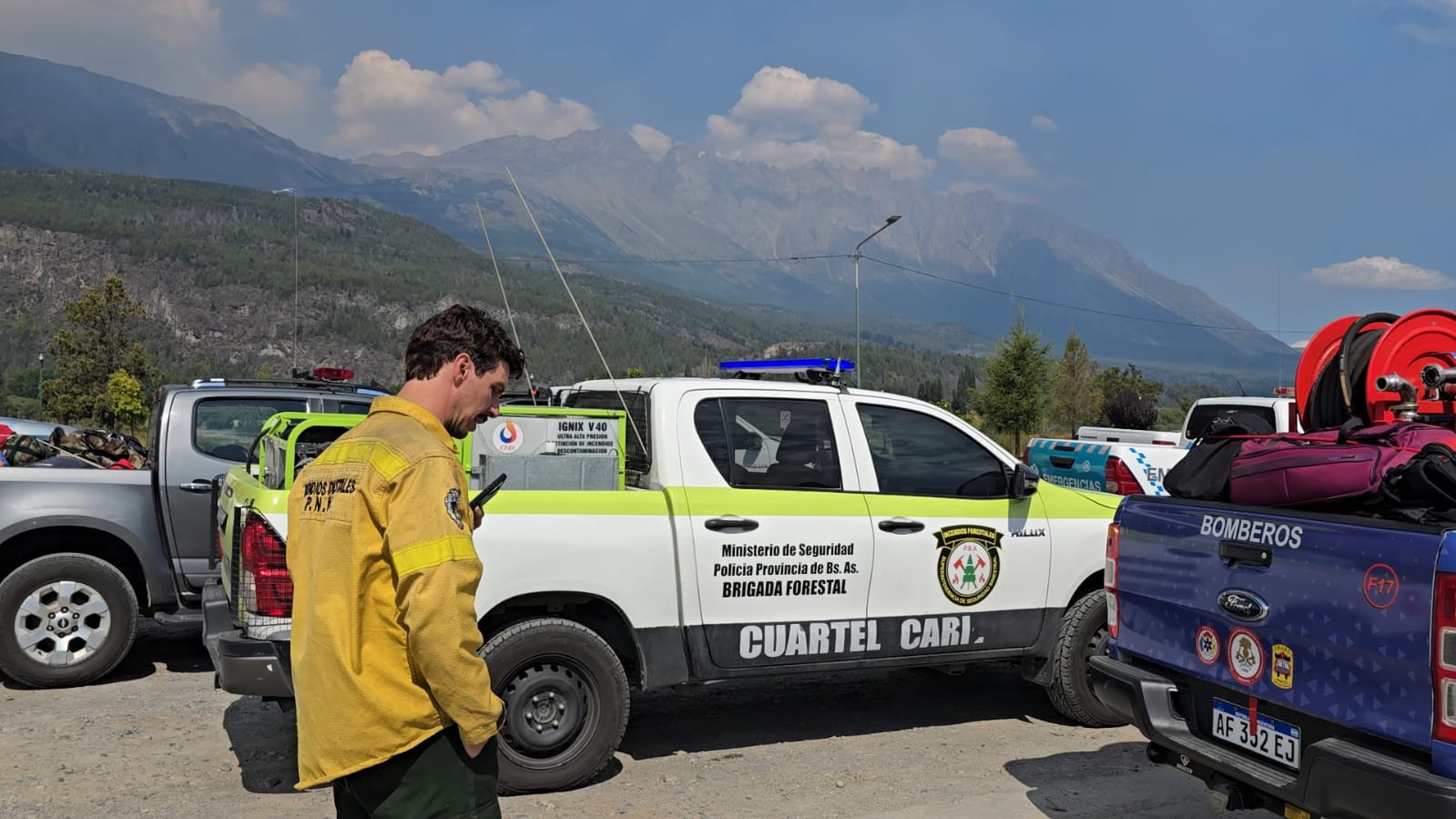 LA PROVINCIA SE SUMÓ A LA LUCHA CONTRA EL FUEGO EN LA PATAGONIA