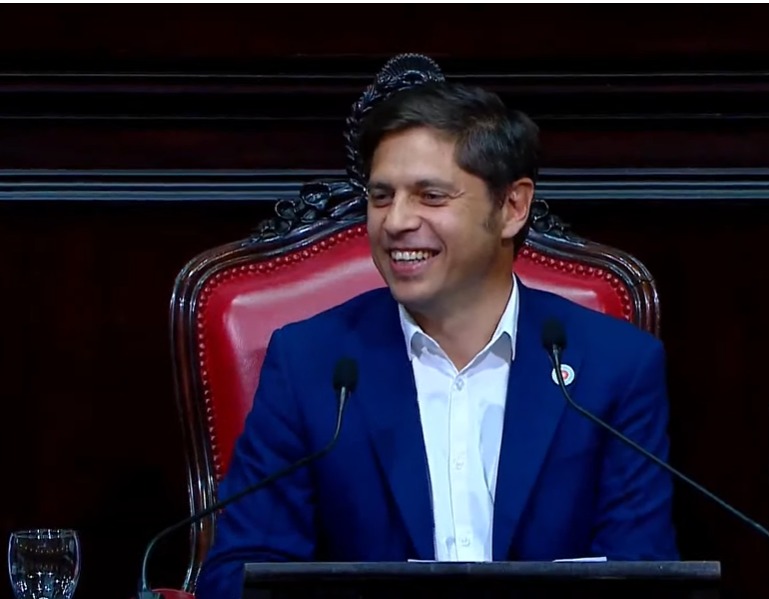 CON DURAS CRÍTICAS AL GOBIERNO DE MILEI, KICILLOF HABLÓ EN LA LEGISLATURA