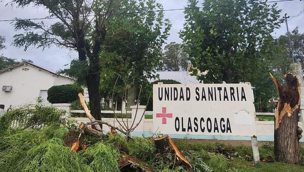 EN OLASCOAGA EL TEMPORAL DEJÓ SIN AGUA Y ENERGÍA A 450 FAMILIAS