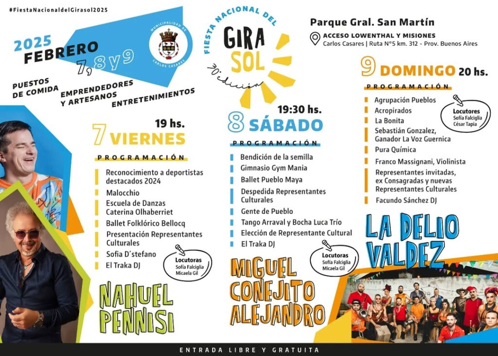 ESTE FIN DE SEMANA SE REALIZA LA FIESTA NACIONAL DEL GIRASOL