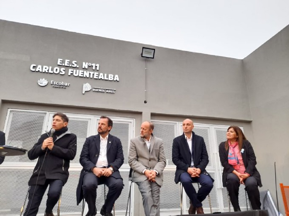 KICILLOF INAUGURÓ UNA NUEVA ESCUELA Y DESTACÓ QUE SUPERARON LAS “5 MIL OBRAS TERMINADAS”