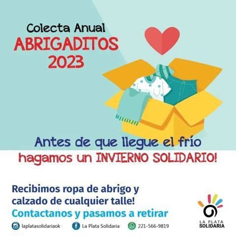 COLECTA ANUAL DE LA PLATA SOLIDARIA