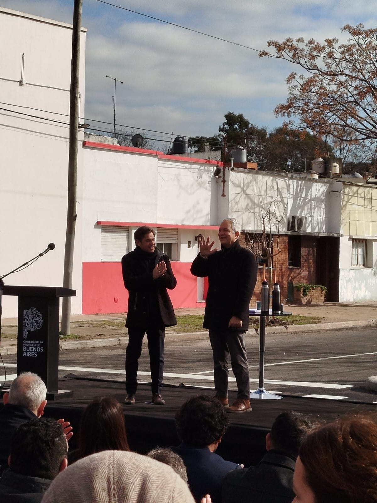 KICILLOF INAUGURÓ LAS OBRAS SOBRE DIAGONAL 74