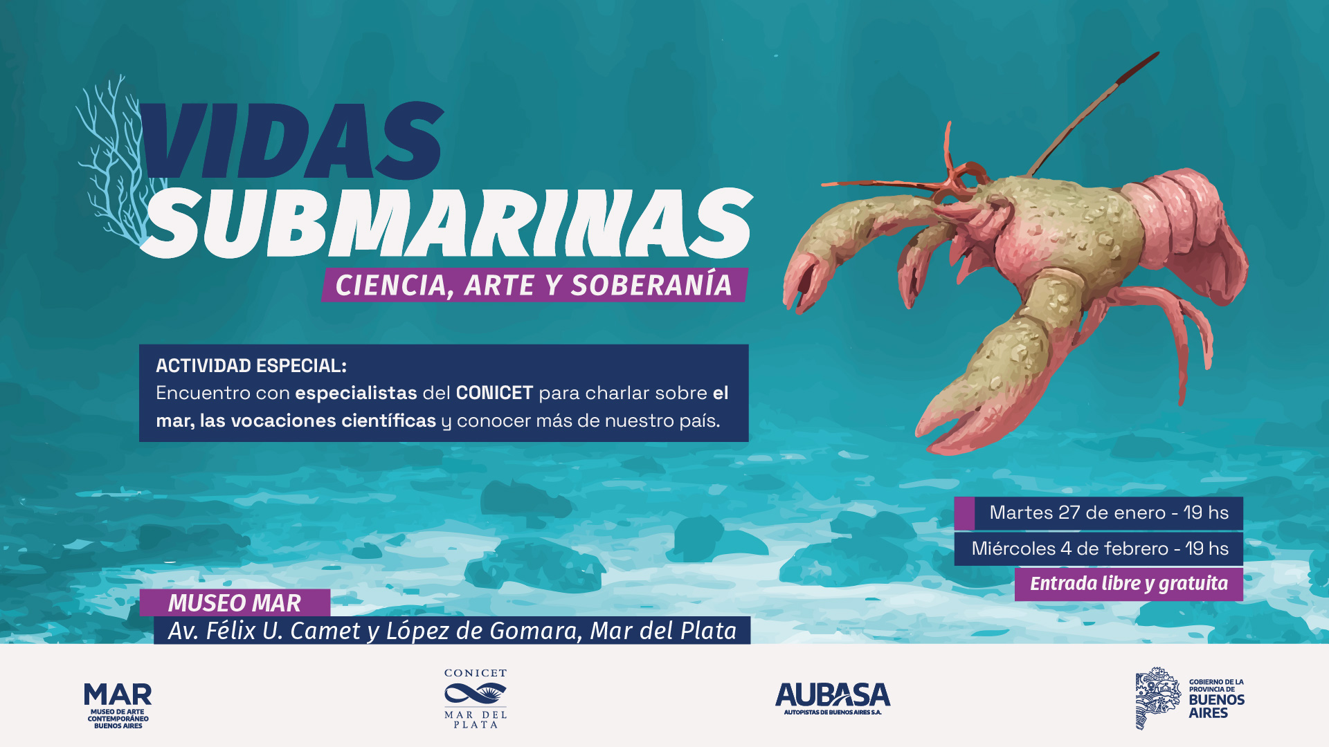 CONTINÚA LA MUESTRA “VIDAS SUBMARINAS” CON DIFERENTES ACTIVIDADES