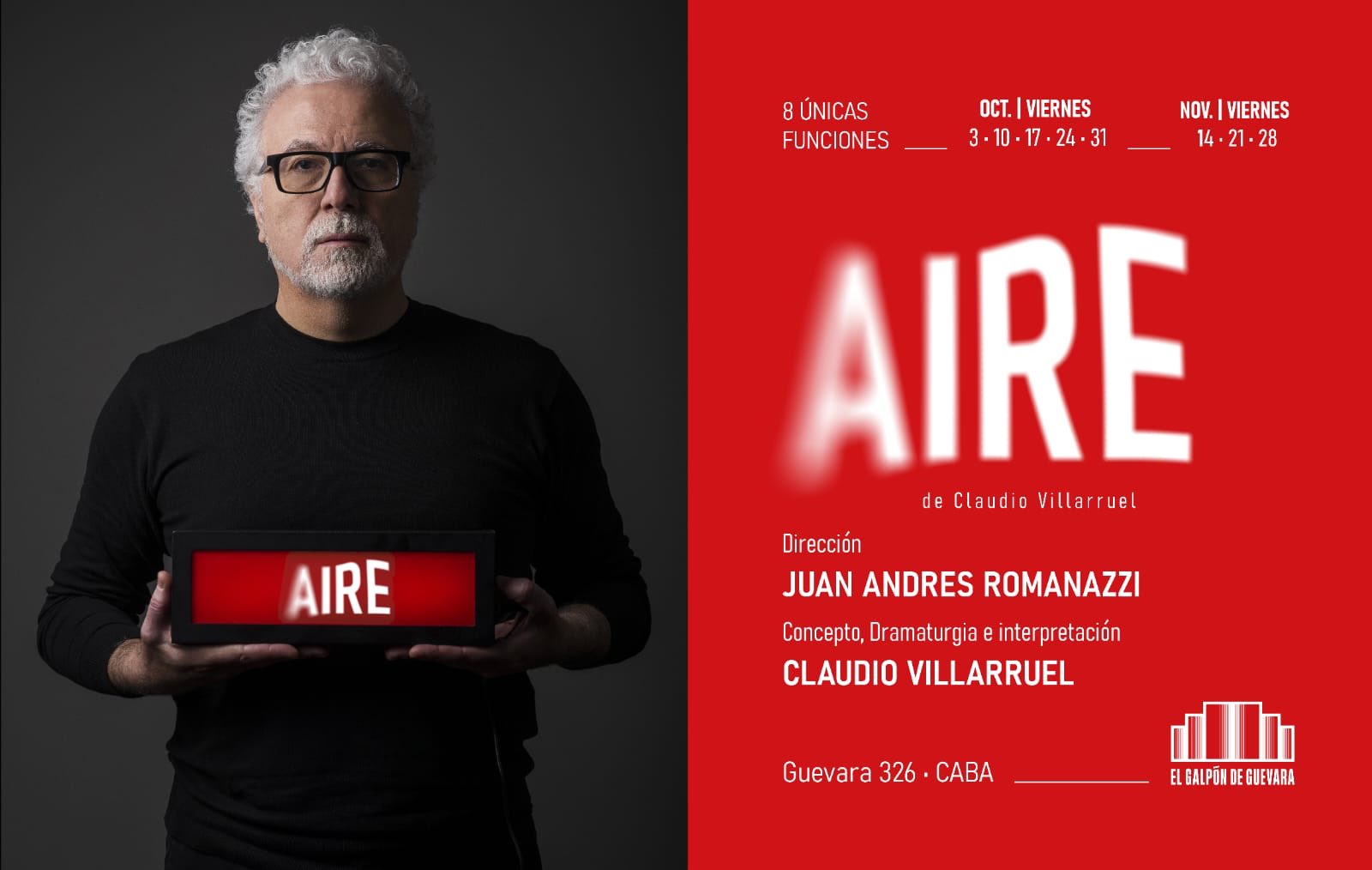 CLAUDIO VILLARRUEL: "ESTA OBRA ES UNA HIBRIDACIÓN"