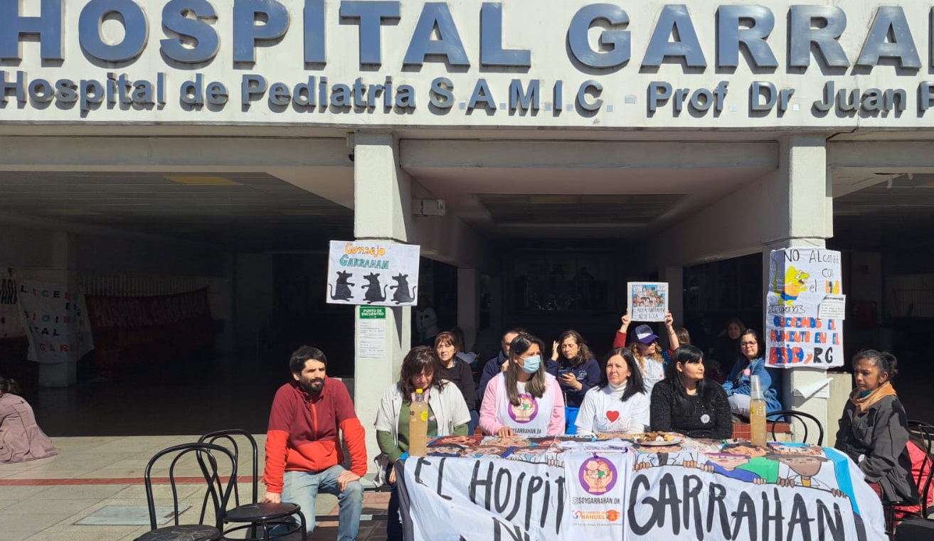 TRABAJADORES DEL HOSPITAL GARRAHAN CONTINÚAN HOY CON LA MEDIDA DE FUERZA