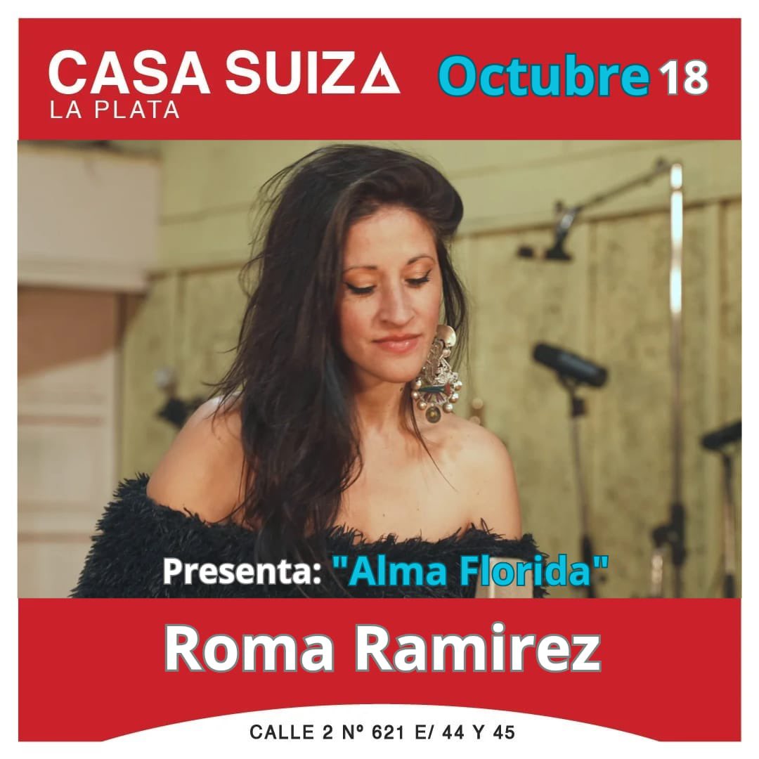 ROMA RAMÍREZ PRESENTARÁ SU DISCO DE FOLCLORE LATINOAMERICANO “ALMA FLORIDA”