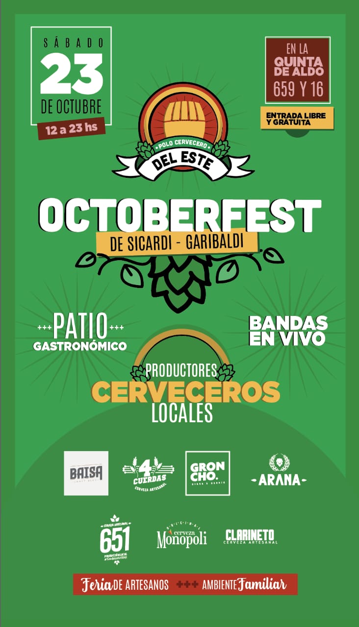 EL POLO CERVECERO DEL ESTE CONVOCA AL "OCTOBER FEST"