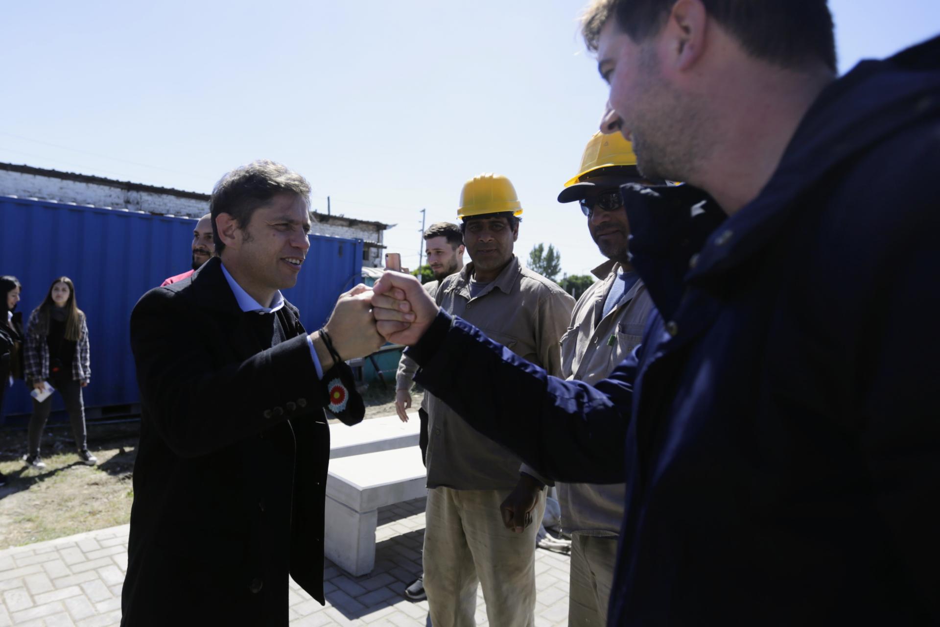 KICILLOF RECORRIÓ OBRAS DE INFRAESTRUCTURA EN QUILMES