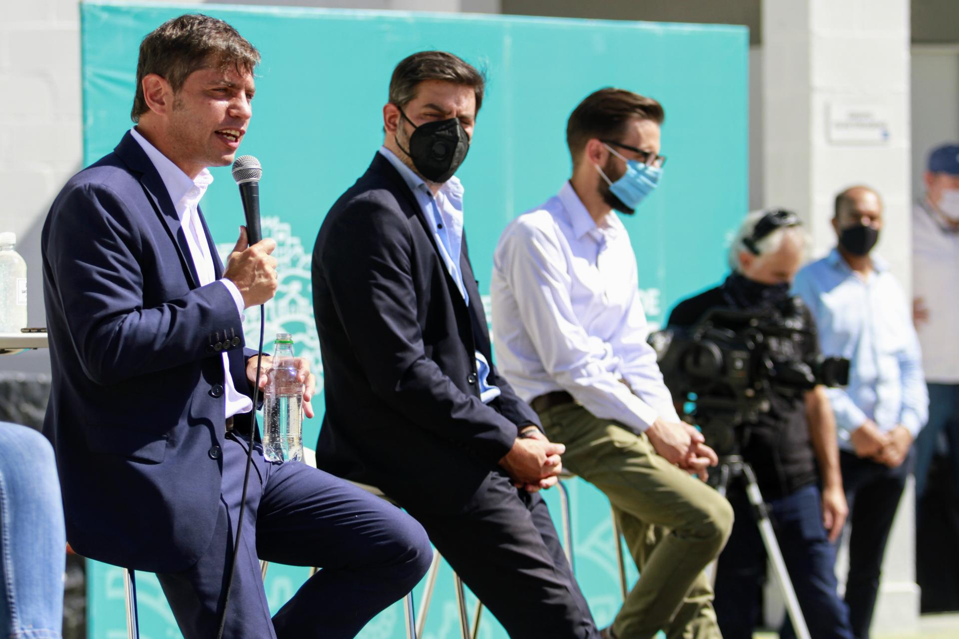 KICILLOF INAUGURÓ OBRAS DE AGUA Y CLOACAS EN QUILMES