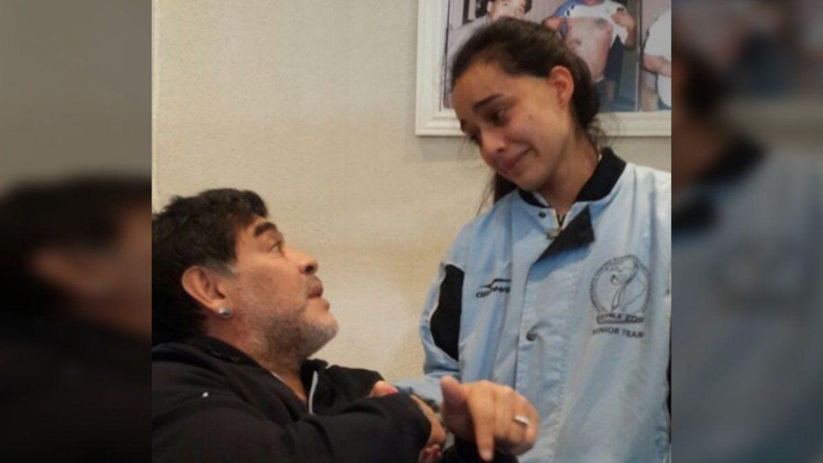 AYLÉN ROMACHUK Y SU ENCUENTRO CON MARADONA: "FUE MÁGICO"