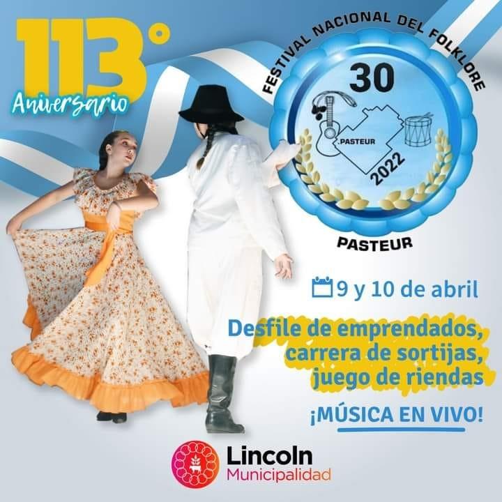 PASTEUR Y EL FOLKLORE UNIDOS EN EL FESTEJO