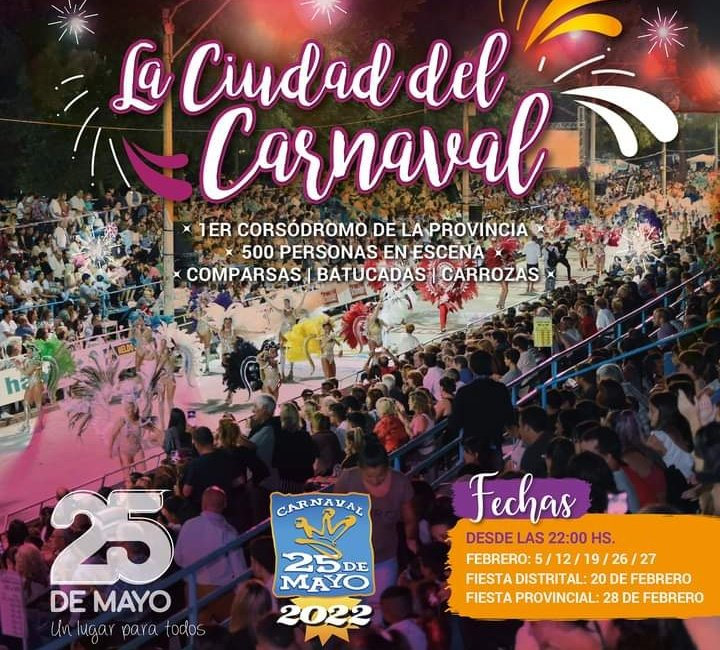 25 DE MAYO FESTEJA EL CARNAVAL
